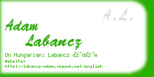 adam labancz business card